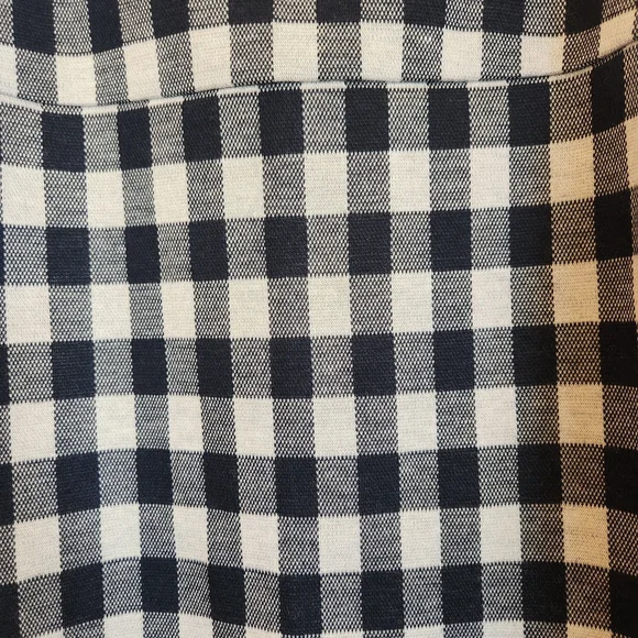 NWT Urban Revivo Blue/White Check Mini Dress Size 6 Adjustable Straps Side Zip - Picture 4 of 14